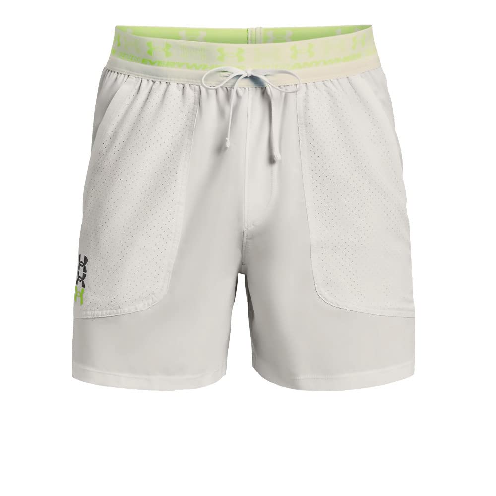 Under Armour Men Run Anywhere Shorts Abbigliamento da Running Shorts Grey - Green L
