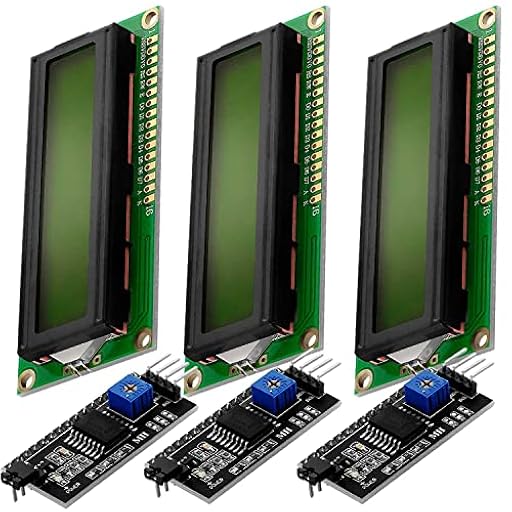 AZDelivery 3 x HD44780 16x2 Modulo LCD Display Bundle con Interfaz I2C 2x16 Caracteres Compatible con Arduino con E-Book Incluido! (con Fondo Verde y Caracteres Negros) | Ya disponible en tu tienda friki favorita! En mundofriki.es!