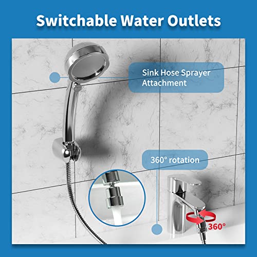 Sink Hose Dog Shower Sprayer Attachment, Female Aerator And Hand Spray Faucet Attachment With 90 Inch Shower Hose, Pet Bath Spray, Dog Shower, Hair Washing For Utility Room, Bathroom, Laundry Tub #TOP1