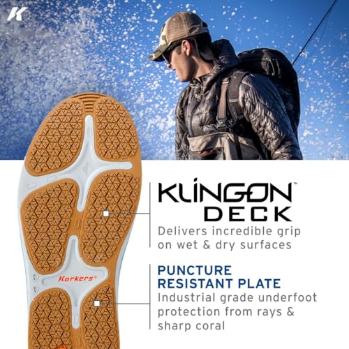 Korkers Men's Salt Sneaker boot With Fixed Kling-On Deck Sole4
