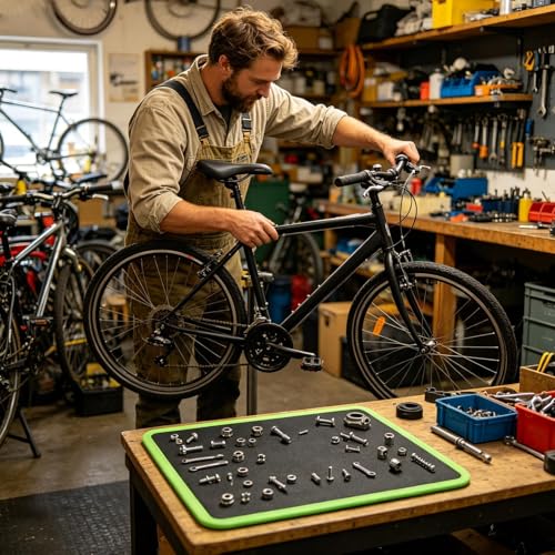 Support antidérapant et tapis magnétique pour outils de précision