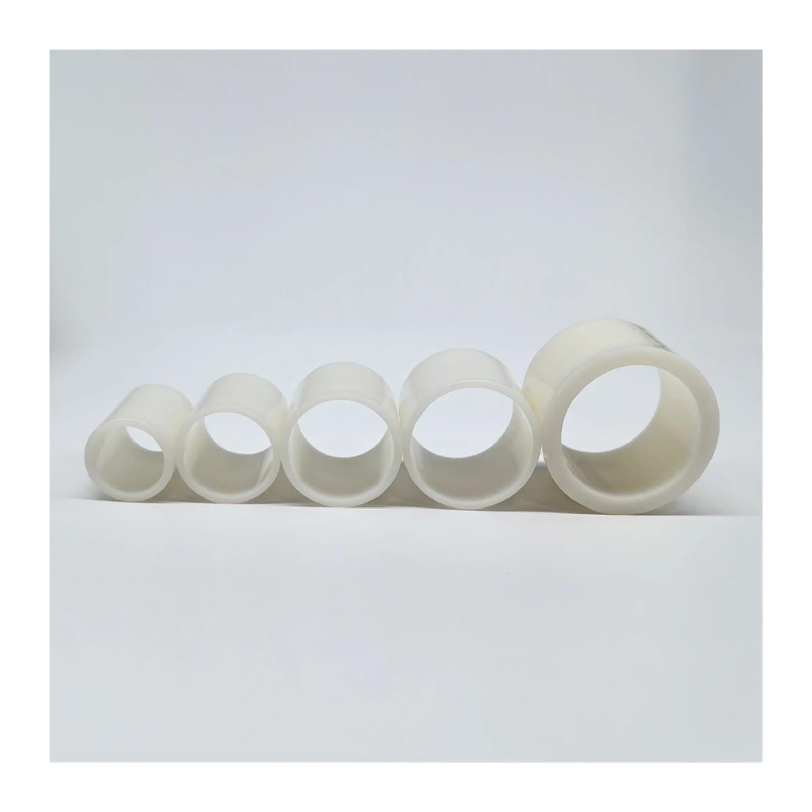 Kit de 5 reductores de muelas abrasivas industriales (32-25-22-19-16-12,7 mm) con anillos adaptadores de plástico for amoladora angular de banco de 200/150 mm.