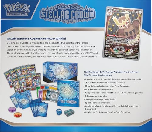 Pokemon 820650859229 Tcg: Scarlet & Violet Stellar Crown Elite Trainer Box thumb #3