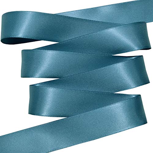 Image of Morex Ribbon 08822 /50-338 Ribbon, 7 /8 inch x 50 Yd, Antique Blue