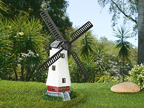 Lunartec Moulin décoratif Solaire à LED - 32 cm