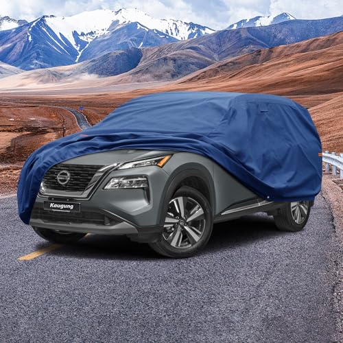 Image of Kaugung Heavy Duty SUV Cover Custom Fit for Nissan Rogue (2001-2025),SUV Car Cover Waterproof All Weather with Anti-Theft Lock,Sun, Rain, Dust & Snow Protection.(USA Warehouse,Within 3-7 Days)