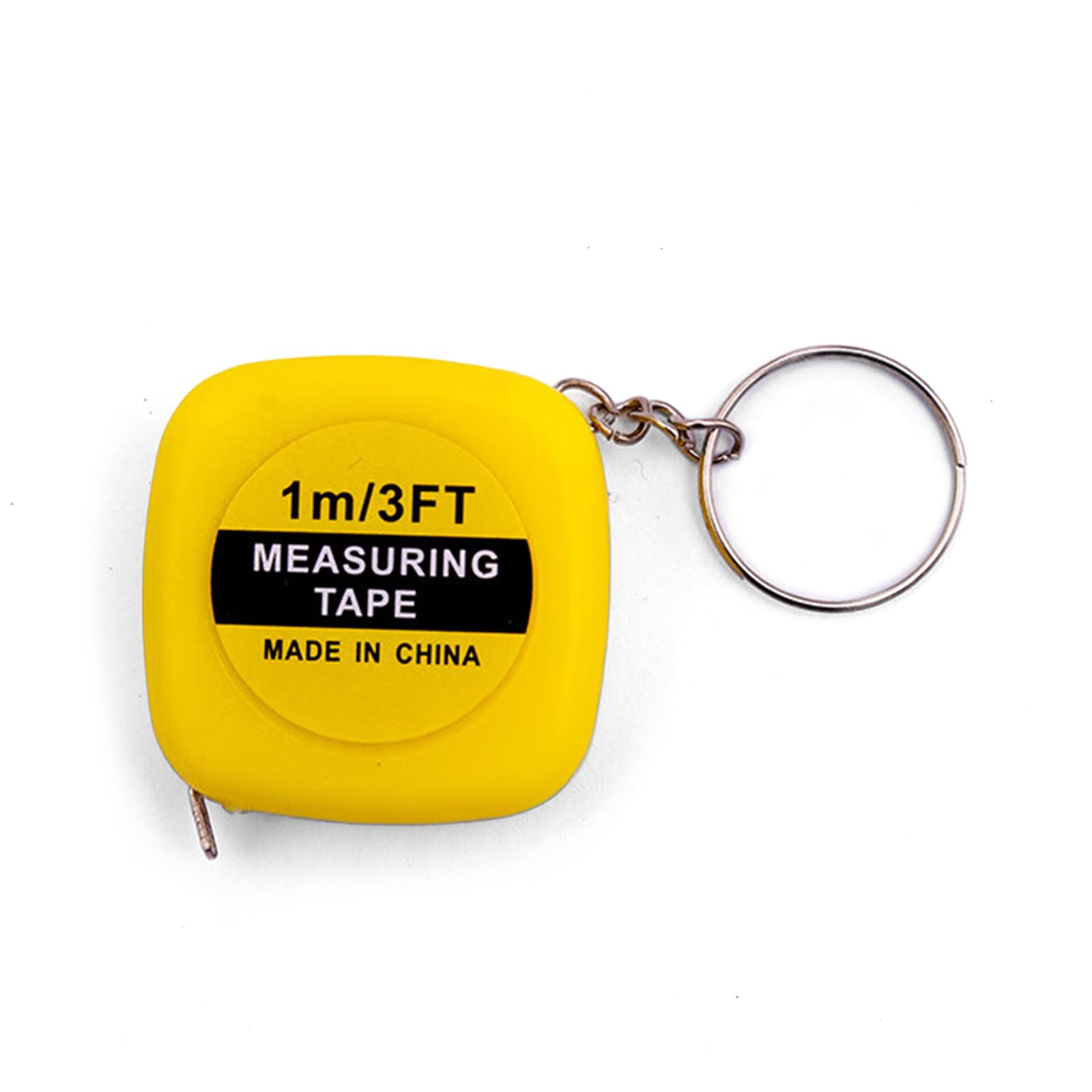 Jiingekk Yellow Auto Retracting Small Size Tape Measure 1M Portable Pocket Size For Clothing Measurement Double Scale Tape Measure Body Measuring