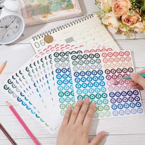 BENECREAT 1650 Stickers Trash Planner Stickers Small Recycle Logo Icon Stickers, 1/3" Diameter - Image 3