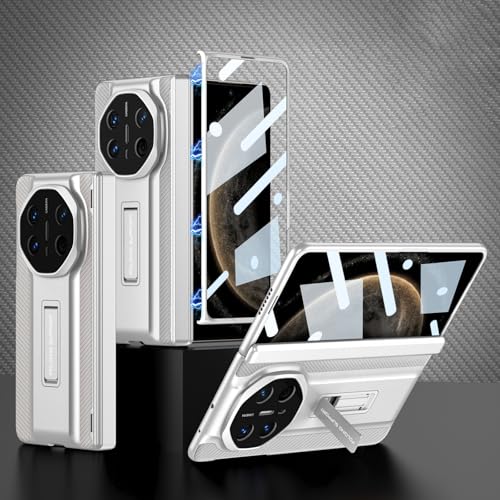 �K�p Huawei Mate X 6�ɑΉ������A�X�N���[���v���e�N�^�[�ƃq���W�ی삪�������ꂽ�A�Ռ��ɋ����J�[�{���t�@�C�o�[�p�^�[��+PCP�v���[�e�B���O�̃t���J�o�[�ی�P�[�X�ł��B (�V���o�[)