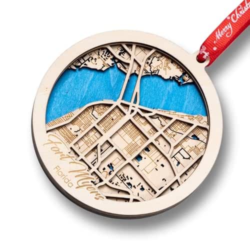 2024 Personalized Fort Myers, Florida Christmas Ornament