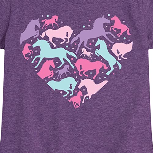 Instant Message - Horse Heart - Toddler and Youth Girls Short Sleeve Graphic T-Shirt3
