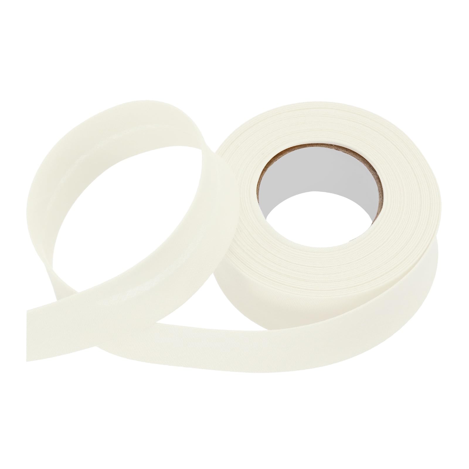 sourcing map 3/4 Inch Single Fold Bias Tape Polyester Continuous Bulk Bias Tape for Sewing, Seaming Quilting Hemming Binding Crafts (Beige 6 Yards)