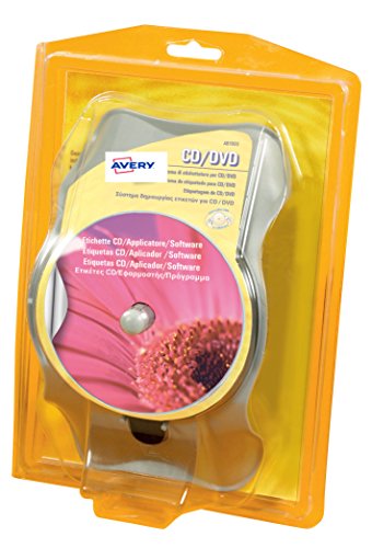Avery AB1900 Kit d'étiquettes pour CD/DVD pour trier vos vidéos