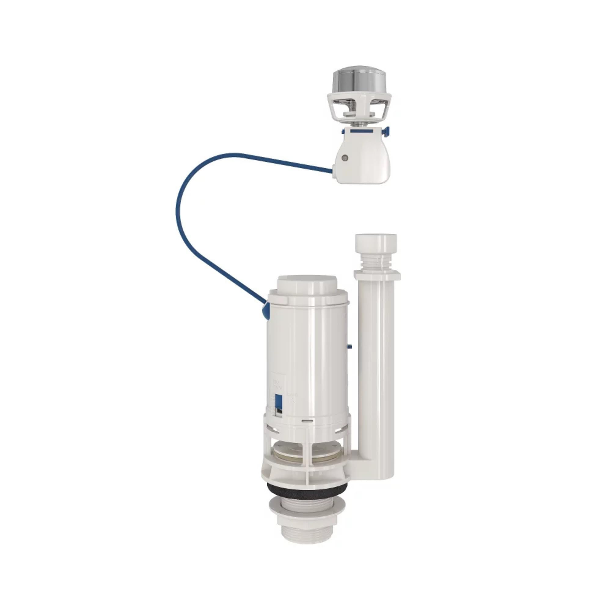 Bemis Foyers Spülventil & Bruar Füllventil, einstellbare Spülmenge, Dual Flush 3/6L geeignet für obere, seitliche und vordere Spültaste. mit Schnellverschluss-Kabelknopfanschluss.WRAS-geprüft