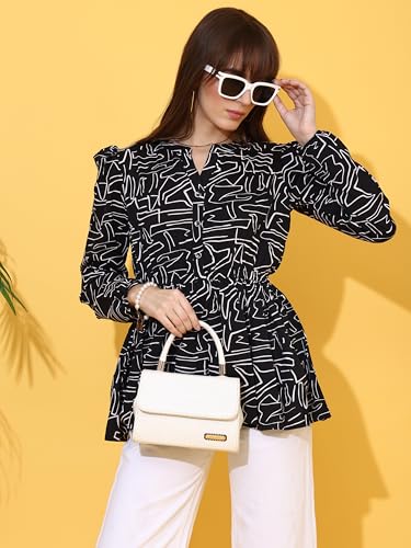 Image of Sheetal Associates Women's Top Shirt Stylish Trendy for Girls | Floral Printed Top | Lightweight Day Comfort