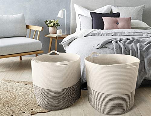 Home Opslag Manden Zonsartementen Organisatie Kleding en Sundries Katoen Touw Geweven opbergmand Huishoudelijke opslag… - Image 5