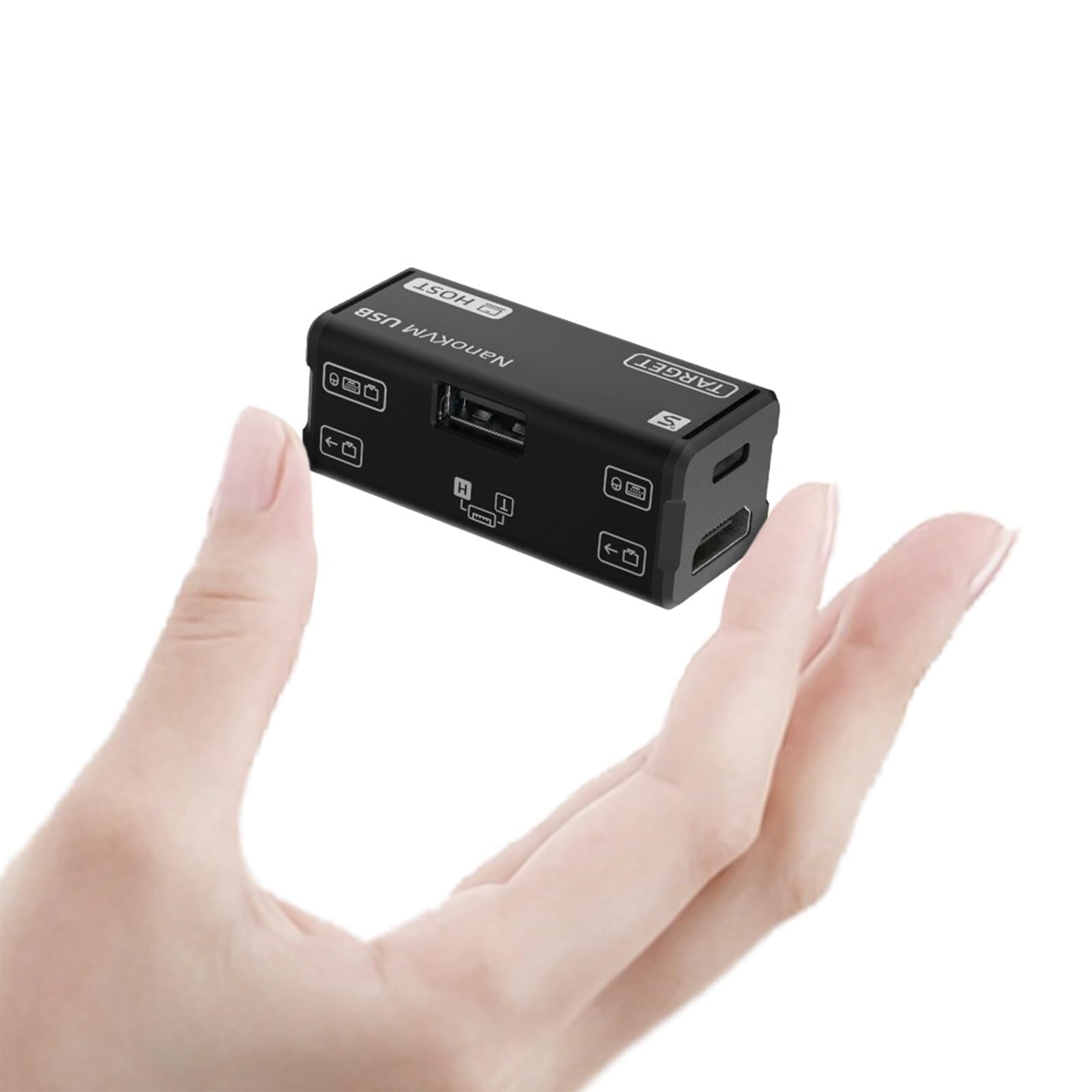 youyeetoo Sipeed NanoKVM-USB, KVM USB 4K, pour gestion des périphériques sans tête, pour serveur/SBC, facile à utiliser et à entretenir, outil de collaboration multi-appareils (Tool Kit Package, noir)