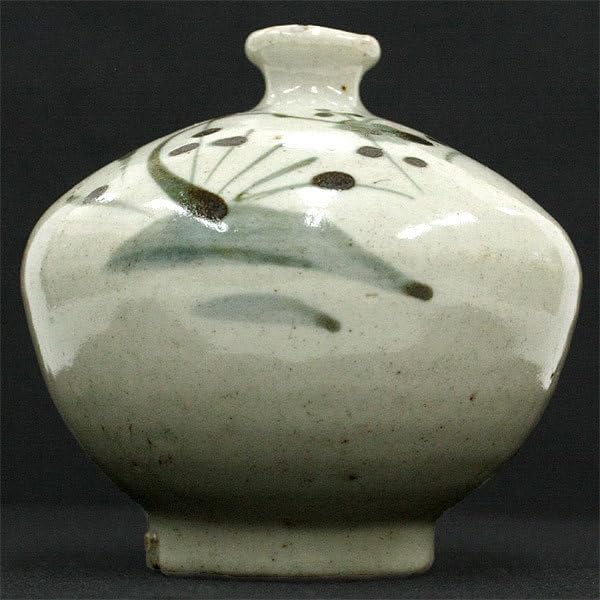 Amazon.co.jp: 骨董品油壺伊万里焼染付梅竹文小壺陶芸陶器磁器