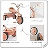 UBRAVOO Baby Tricycle, Foldable Toddler Trike with Pedals, Cool Lights, Durable Wheels and Comfortable Seat, Baby First Walker Trike for 1-5 Years Old Girls, Boys (Pink-black) #1