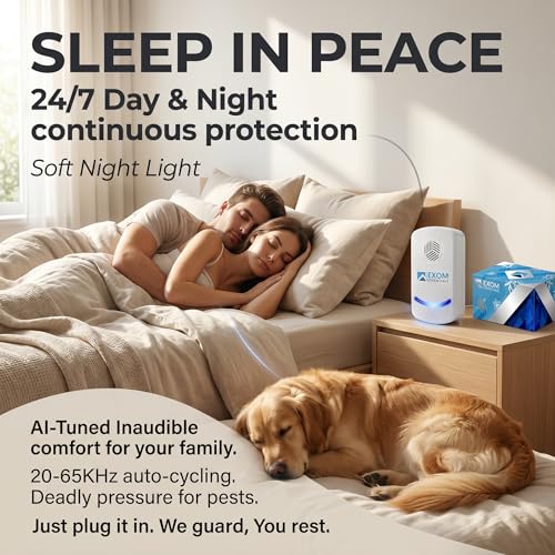 Image of T-24, Ultrasonic Pest Repeller Wall Plug-in Most Effective Than Repellents - Get Rid of - Rodents, Squirrels, Mice, Rats, Bats, Roaches, Ants, Spiders, Bed Bugs (6 Pack)