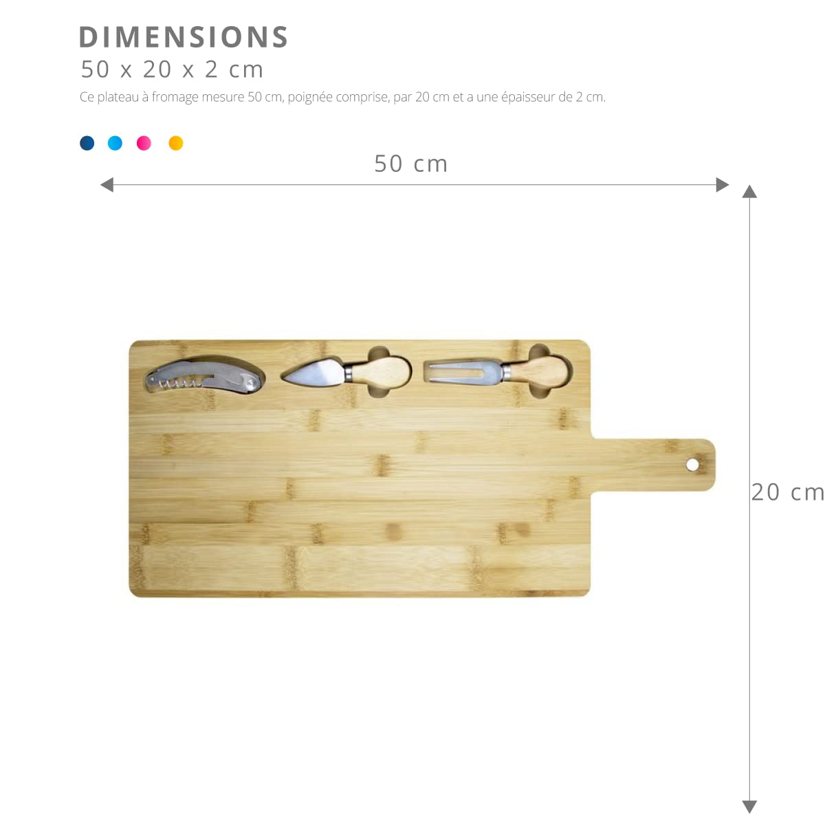 Planche à Fromage En Bambou - France