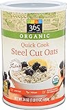 365 Everyday Value Organic Quick Cook Steel Cut Oats, 24 oz