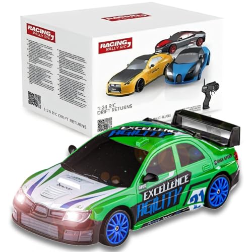 Image of Liberty Imports RC Drift Car 1 /24 2.4GHz 4WD Remote Control Sport Racing On-Road Vehicle with LED Light, Batteries and Drift Tires (Style 3)