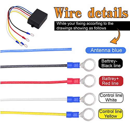 Relé Solenoide para Winch 12V 250A con control remoto miniatura 6