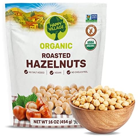 Happy Village Organic Roasted Hazelnuts Cover