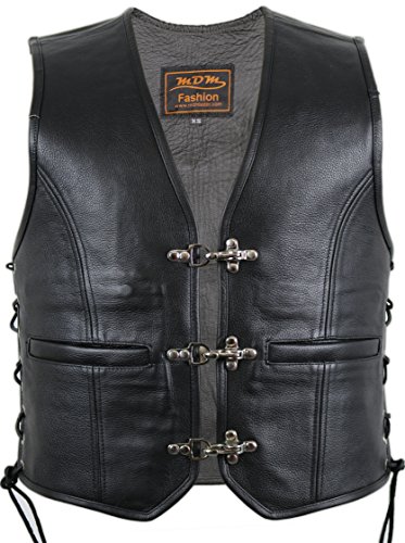 Gilet Giacca Uomo in Pelle Biker (M)