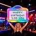 LED Bottle Service Sign,Handheld Club Signs for Bottle Service with Interchangeable 4 set Letters & 2set Numbers, Lightweight Acrylic Bottle Girl Sign for Nightclub, Bar, Party