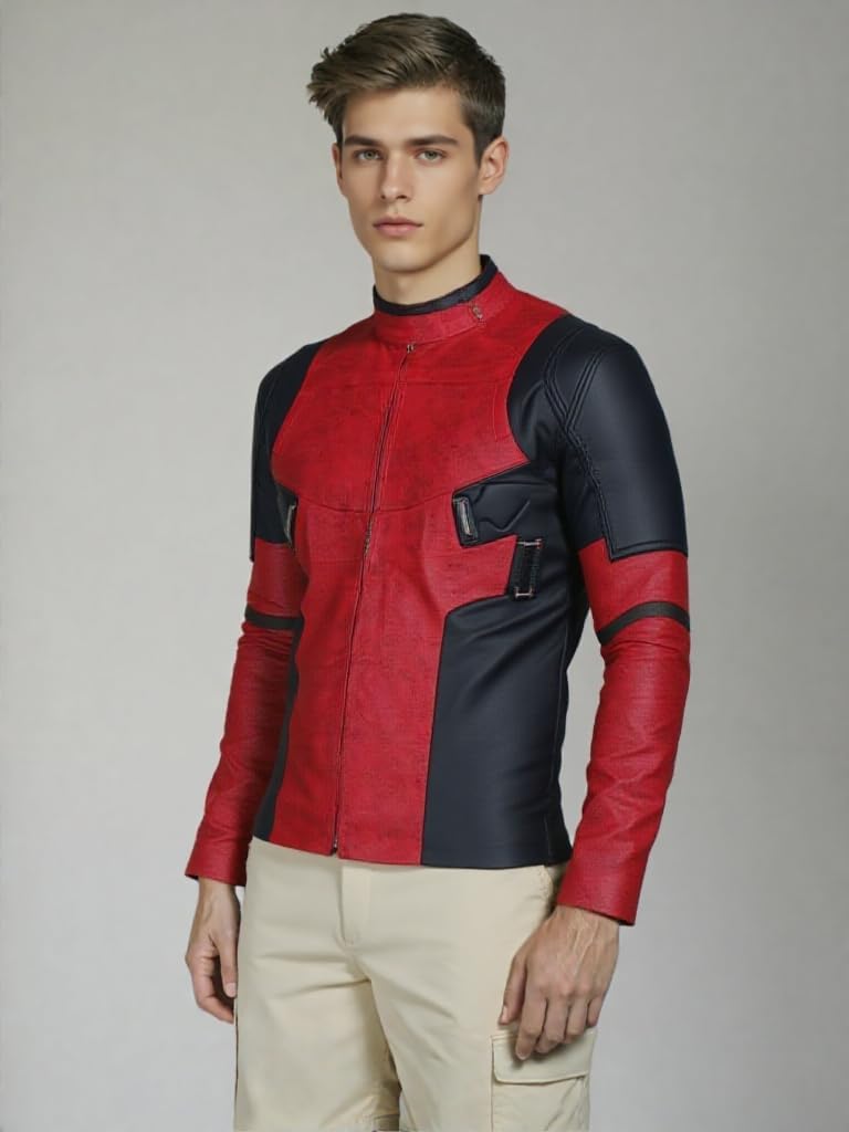 Dead Ryan Faux Leather Reynolds Pool Jacket Holly wood Movie Design
