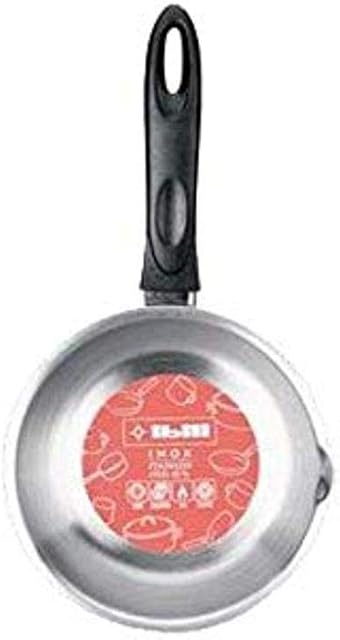 IBILI Saucepan Clásica Belly Shape 12 cm of Stainless Steel/Plastic, Silver/Black