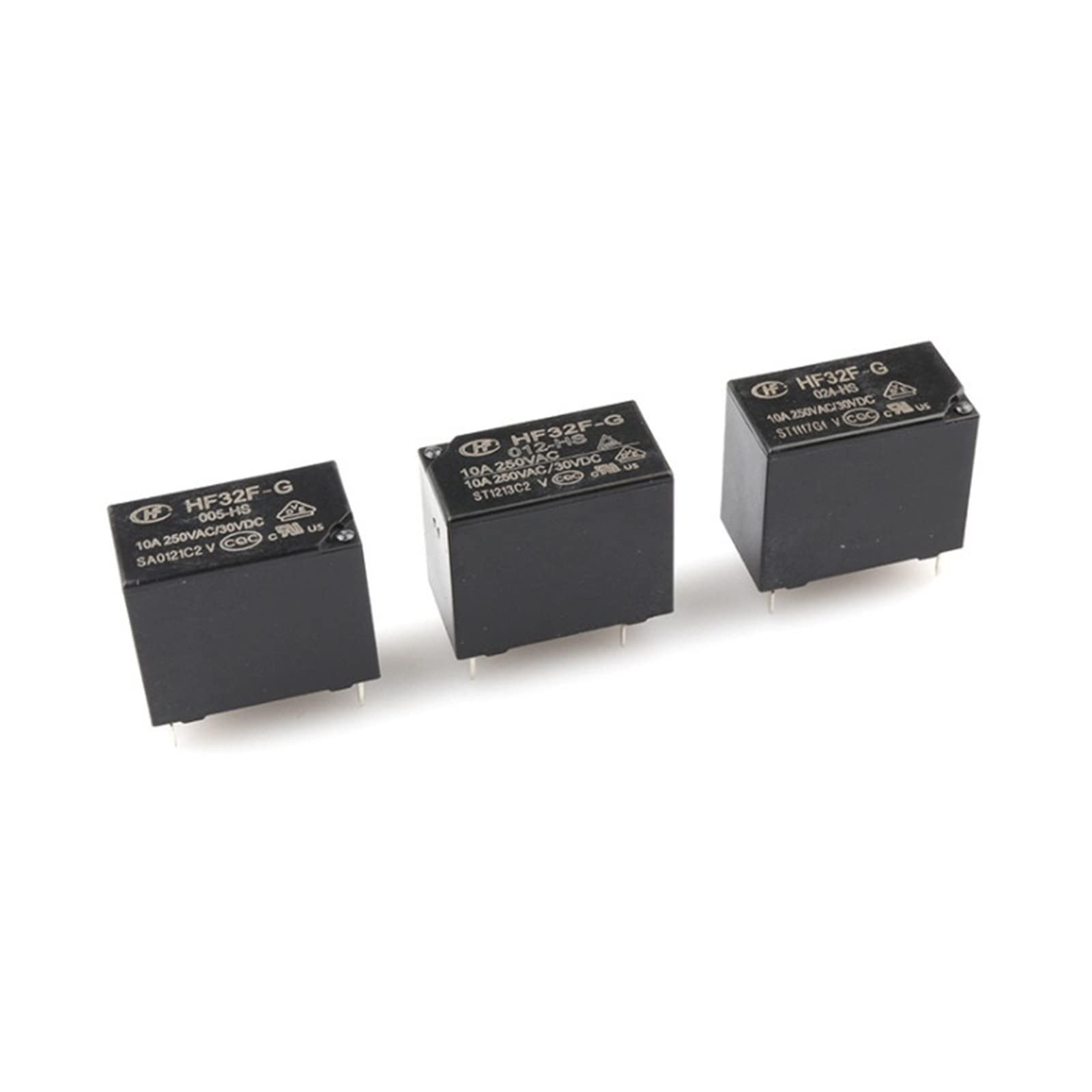CSKWLLNBC 5PCS Power Relays HF32F-G JZC-32F-005-HS JZC-32F-012-HS JZC-32F-024-HS 5V 12V 24V 5A 10A 250VAC 4PIN (HF32-G-012-HS-(10A))