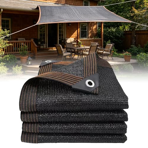 Riisoyu 2x3m Toldo Vela Rectangular, UV 80% Tasa de sombreado Toldos Exterior Terraza Malla de Malla Protección Rayos Transpirable, Permeable al Agua paraTerraza, Jardín, Balcón, Camping