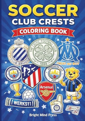 Soccer Crests Coloring Book