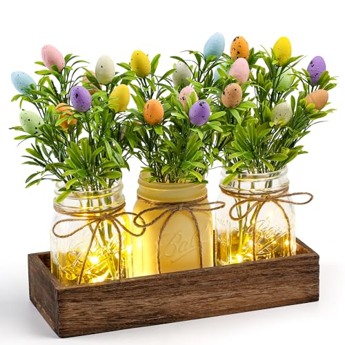 DUOER Easter Centerpiece Table Decorations for Table Runner Farmhouse Coffee Table...