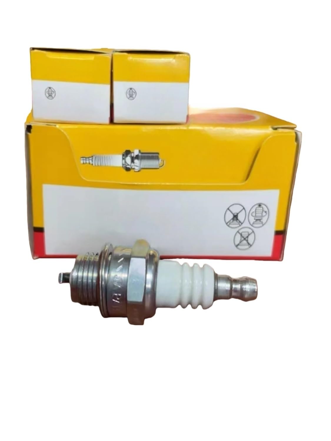 4/6 bujías 4626 BPMR7A para cortacésped, Motosierra y Cortasetos de Cuatro Tiempos.