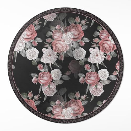 Tapis vinyle ø140 cm résistant pour protéger le sol des taches - 2
