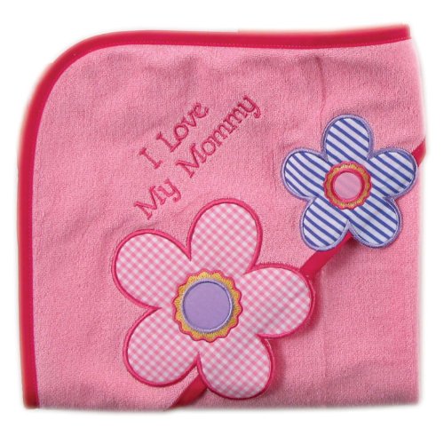 Image of Luvable Friends Unisex Baby Hooded Towel, Girl 1-Pack, One Size