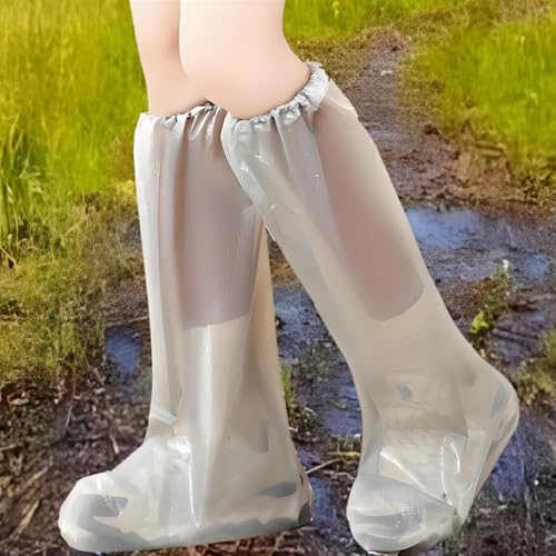 Best Rain Boots for Festivals: Stay Dry & Stylish 15 5 Pairs Waterproof Shoe Covers for Rain,Boot Covers Disposable Shoe Covers for Men and Women Rain Outdoor Indoors Overshoes, Non-Slip Outdoor Waterproof Shoe Boot Protectors (Grey-10Pcs, Adult)