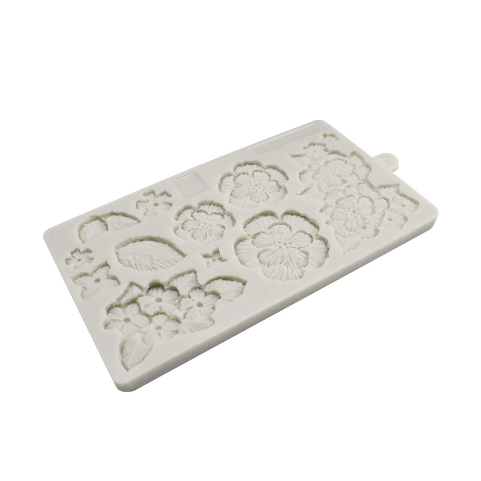 Elnwnnkc Silicone Fondant Mold Exquisite Flower Leaves Chocolate Sugar Craft Mold Resin Gift Cake Molds for Baking Silicone