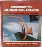 Introductory Mathematical Analysis for Business, Economics, & the Life & Social Sciences
