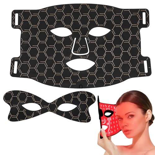 Máscara facial de LED de 7+1 cores, terapia de luz LED facial, máscara de LED de beleza