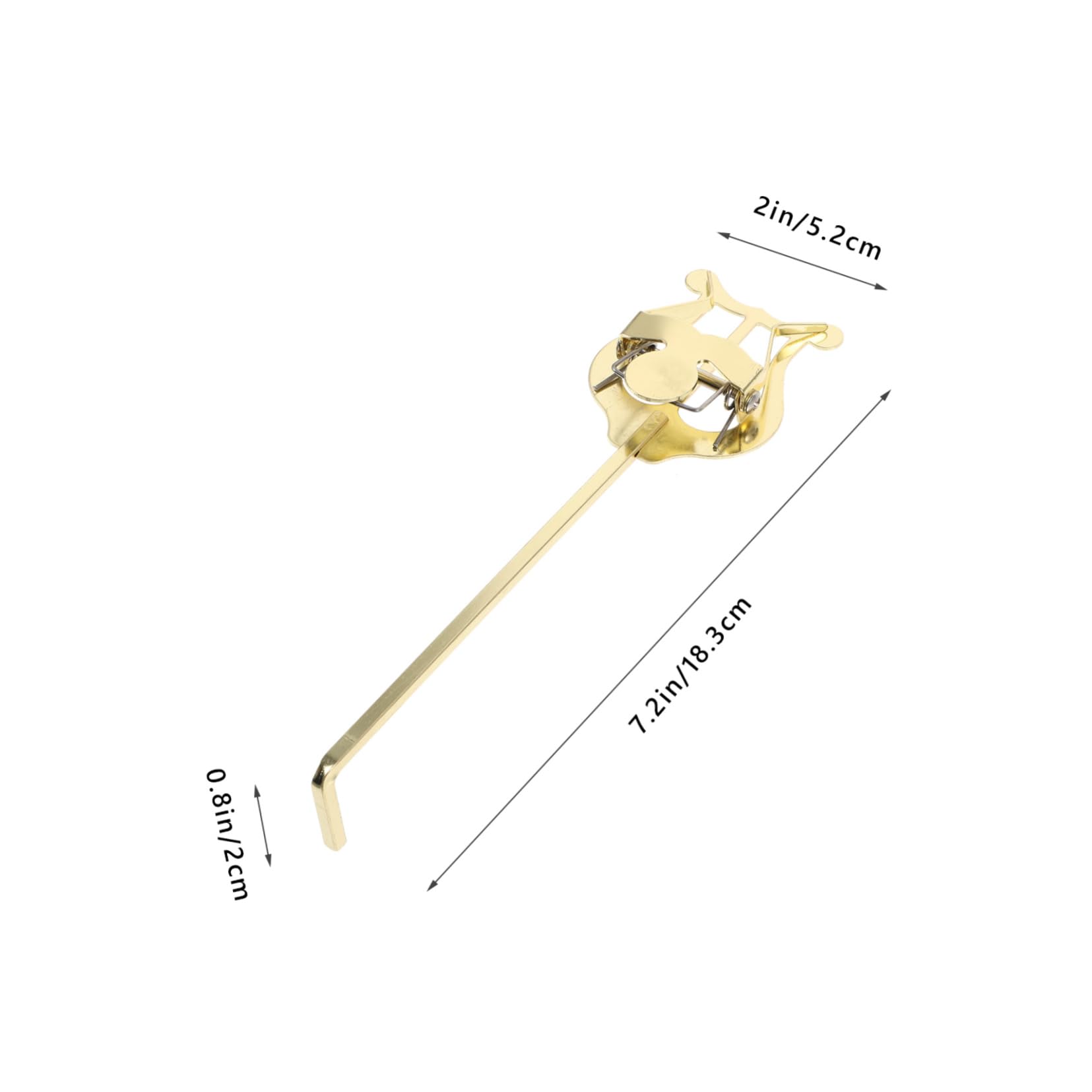 ERINGOGO Sturdy Music Sheet Holder for Trumpet Metal Marching Lyre Clip Score Reading Clamp