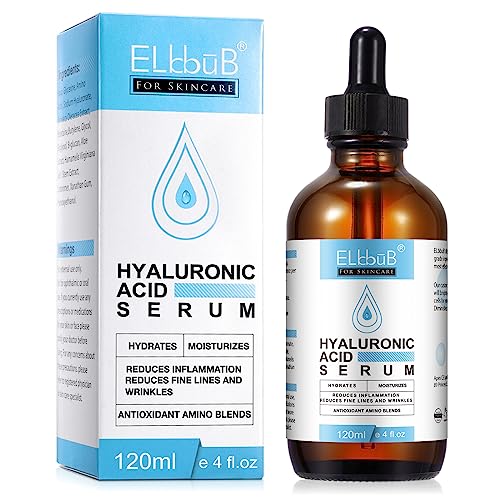 Suero de Ácido Hialurónico 120ml - Vegano, Cruelty-Free, Orgánicopara Eliminar Líneas de Expresión y Arrugas Hidratación Suave y Fácil Absorción Para Rostro y Ojos