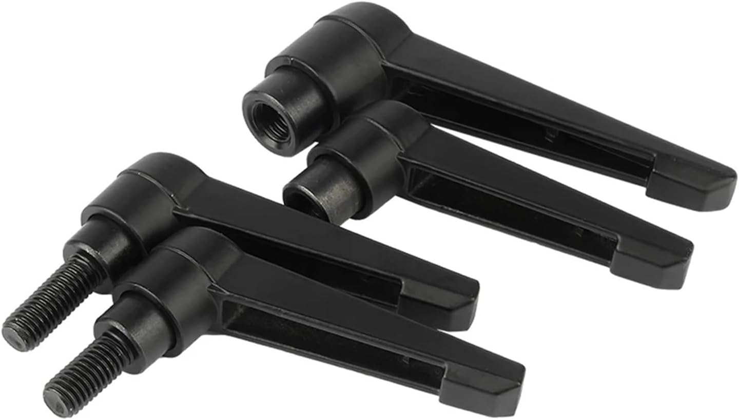 1 PCS M4 M5 M6 M8 M10 M12 M16 Clamping Lever Machinery Adjustable Handle Locking External Male Thread Knob Alloy Steel(Nut M14)