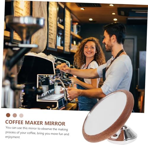 Espejo giratorio DINHEAROM para controlar la extracción de café sin agacharse 3