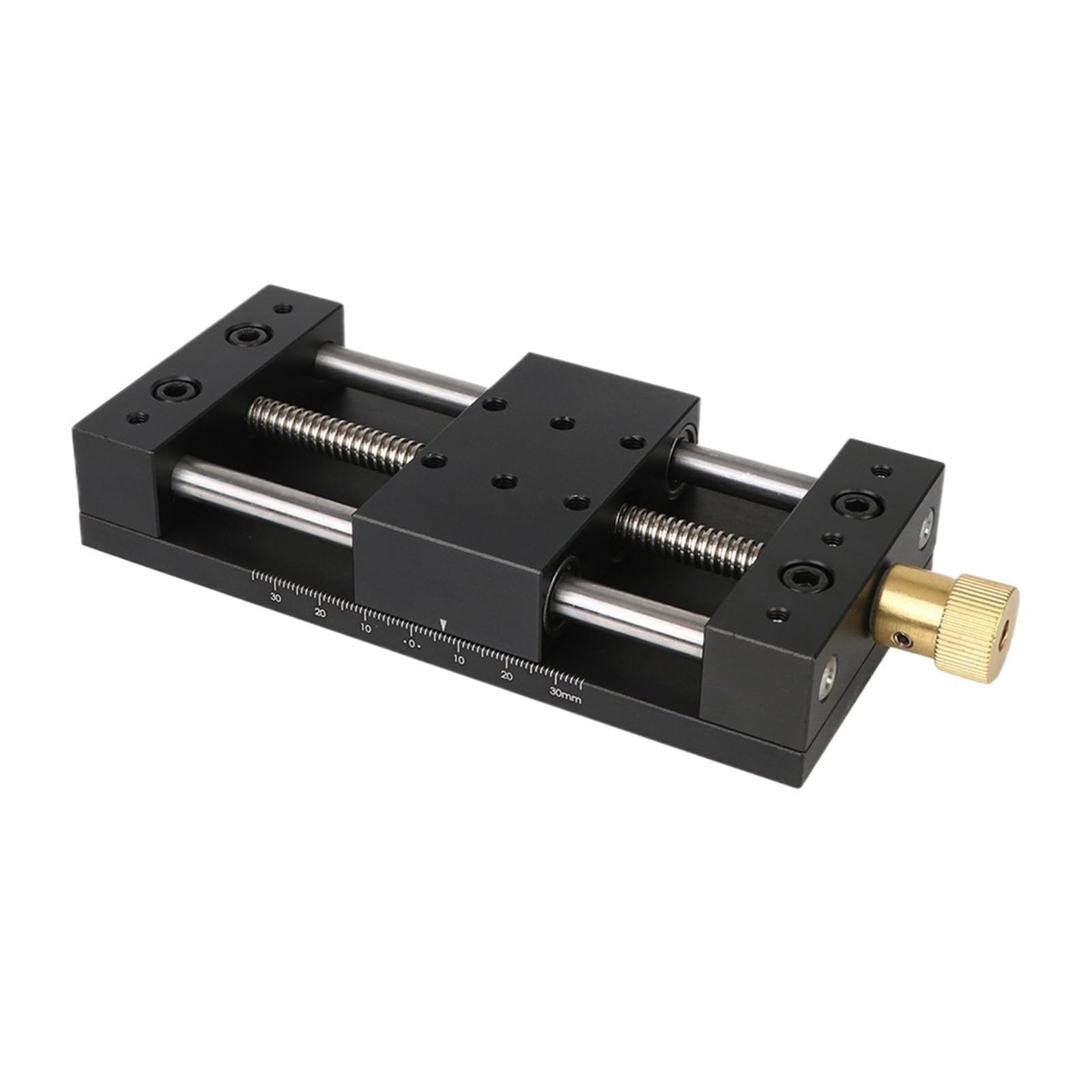 YFBCMXSKG Platform Sliding Table Manual Translation Displacement Station X-Axis Fine‑Tuning Linear Stage 40x70mm Precision Sliding Table(with Base)