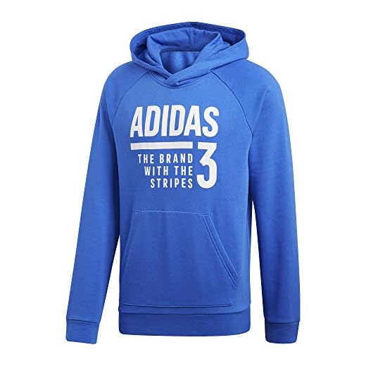 Adidas herr Gfx huvtröja sweatshirt Hirblu Small